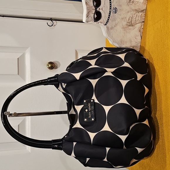 Kate Spade Deborah Dot Nylon Small Karen Top Handle Bag EUC MSRP $298 - Picture 1 of 12